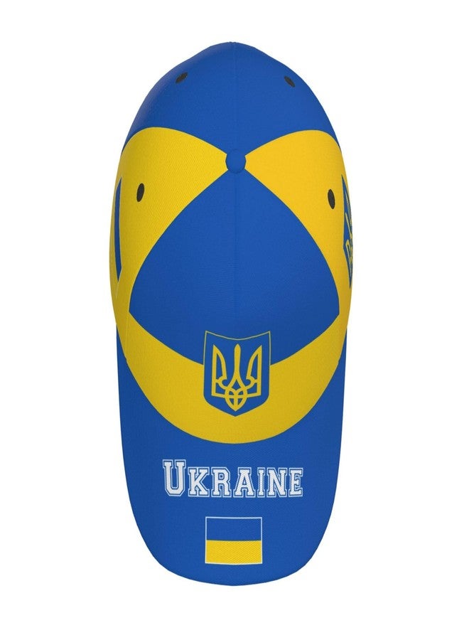 Krirteh Ukrainian Flag Baseball Cap for Men Women, Fashion Flag of Ukraine Hat Adjustable Sun Protection Visor Caps Trucker Hat Patriotic Dad Caps - Image 3